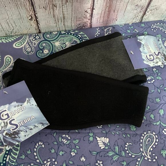 NWT 2 PC Headband Ear Warmers Gray Black - Picture 6 of 7